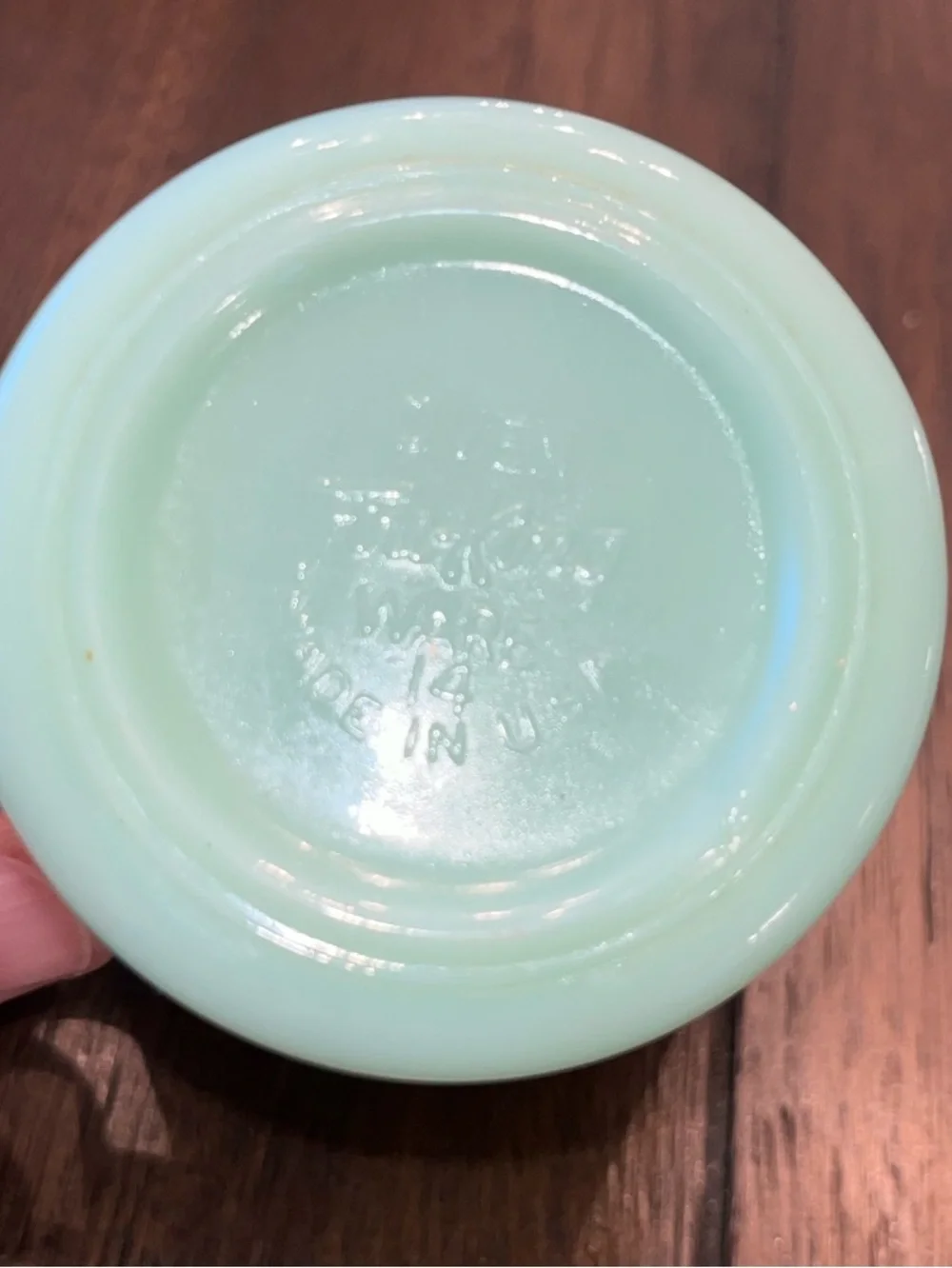 Fire King :(2) Vintage Jadeite Fire King Restaurant Style Coffee Cup: Very Nice